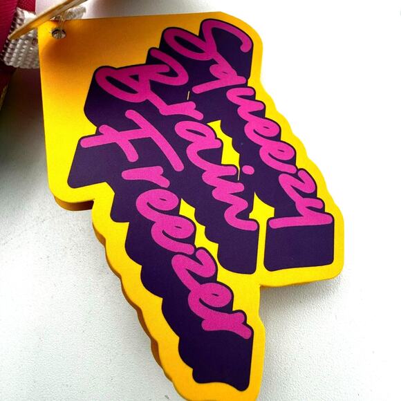 BARK BOX | NEW Squeezy Brain Freezer Medium Plush Dog Toy Floats Sponge Squeaks - Picture 3 of 9